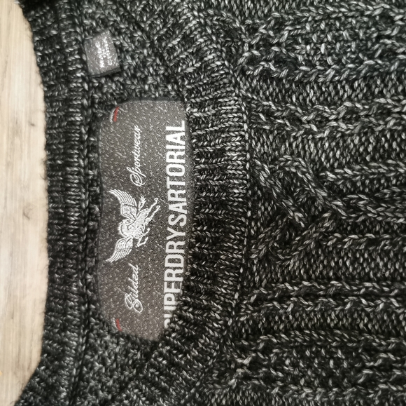 Superdry loose Sartorial knit sweater, size small - Picture 2 of 7